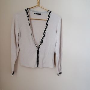 Womens Nic+Zoe Cardigan beige size small
